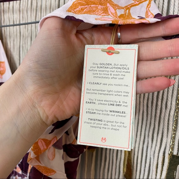 Maaji NWT Floral Backless Tiered Maxi Dress Size Small - Picture 11 of 13